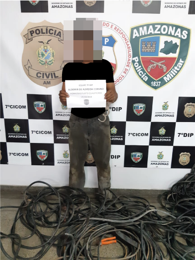 Pc Prende Homem Por Furto De Cabos El Tricos De Uma Empresa Ssp