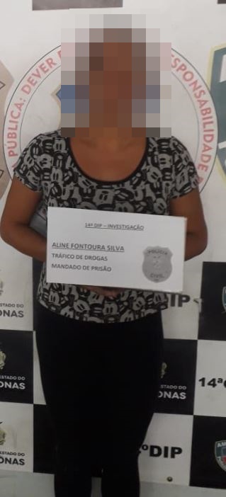 Mulher condenada a seis anos por tráfico de drogas é presa em Manaus SSP