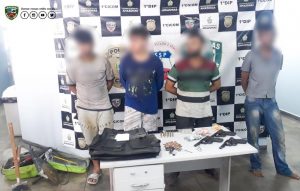 Imagem da notícia - Polícia Militar detém quarteto suspeito de furto a agência bancária