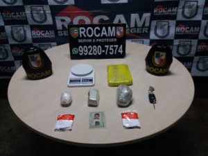 Imagem da notícia - Policiais militares da Rocam detêm homem suspeito de tráfico