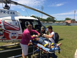 Imagem da notícia - Helicóptero da SSP resgata vítimas de acidente aéreo em Autazes