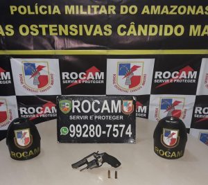 Imagem da notícia - Policiais da Rocam detêm suspeito com arma de fogo no Dom Pedro