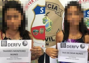 Imagem da notícia - PC prende irmãs que tramavam emboscadas para roubar veículos de motoristas de aplicativo