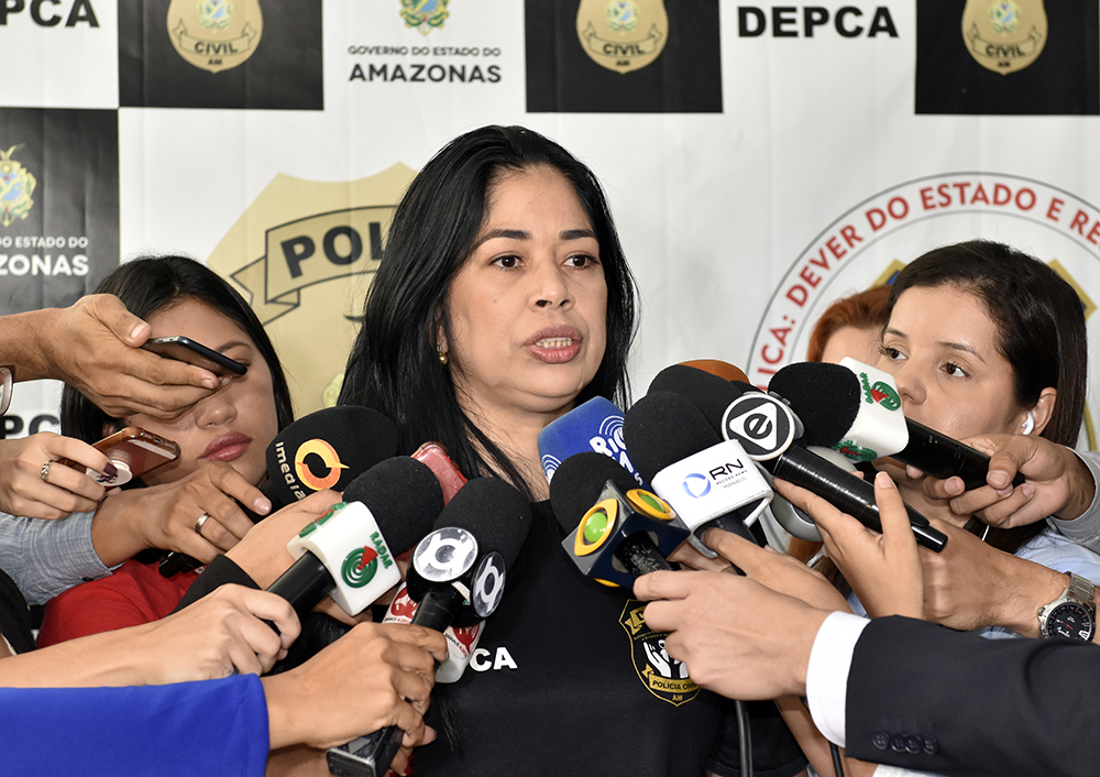 Delegada Joyce Coelho, titular da Depca. 