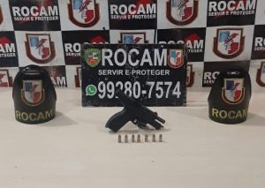 Imagem da notícia - Rocam apreende pistola de fabricação turca na zona norte de Manaus