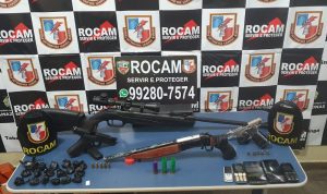 Imagem da notícia - Rocam apreende armas e munições no município de Tabatinga