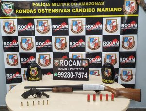 Imagem da notícia - Rocam detêm homem por porte ilegal de arma de fogo na zona leste de Manaus