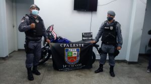 Imagem da notícia - Polícia Militar recupera moto com restrição de roubo