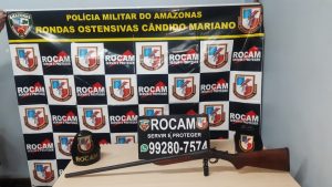 Imagem da notícia - Polícia Militar prende homem com arma de fogo  na zona norte