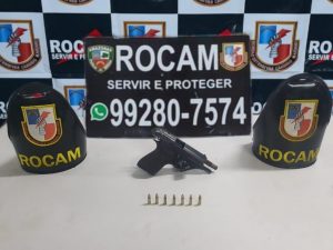 Imagem da notícia - Rocam detém homem por porte ilegal de arma de fogo no Centro