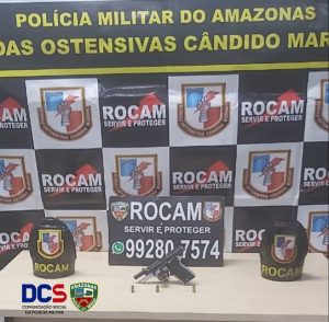 Imagem da notícia - Rocam detém homem com arma de fogo ilegal no Novo Aleixo