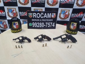 Imagem da notícia - Rocam detém homem com três armas no Tarumã