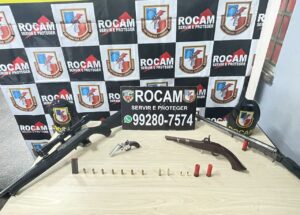 Imagem da notícia - PM apreende quatro armas de fogo e munições na zona norte