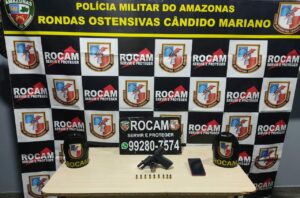 Imagem da notícia - Rocam prende mulher em posse de arma de fogo e munições na zona leste