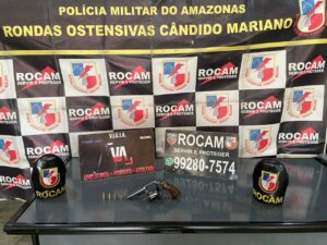 Imagem da notícia - Rocam detém homem por porte ilegal de arma de fogo, em Tabatinga