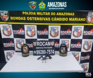 Imagem da notícia - PM prende homem por porte irregular de arma de fogo, na zona sul