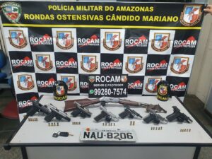 Imagem da notícia - Rocam detém foragido da justiça em posse de nove armas de fogo