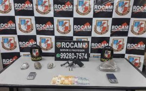 Imagem da notícia - Rocam detém dois por tráfico e apreende mais de 1 quilo de drogas