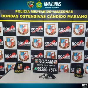 Imagem da notícia - Rocam prende homem por posse de arma e apreende carro em Manaus