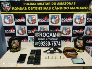 Imagem da notícia - Rocam detém três homens por roubo e porte ilegal de arma de fogo