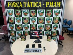 Imagem da notícia - Força Tática prende três por porte ilegal de arma de fogo, no Jorge Teixeira