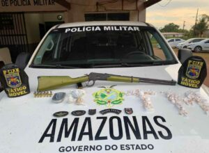 Imagem da notícia - Em Iranduba, PMAM apreende adolescente com drogas e arma de fogo