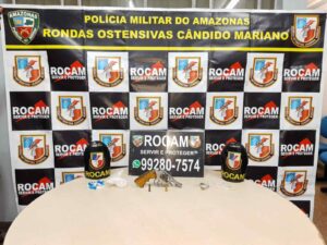 Imagem da notícia - Rocam detém homens por posse de arma de fogo, drogas e bens furtados