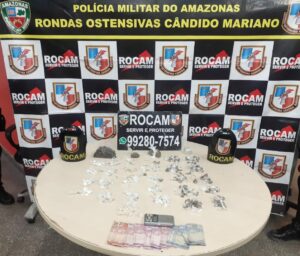 Imagem da notícia - Homem é preso pela Rocam com diversas porções de entorpecentes