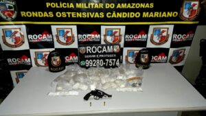 Imagem da notícia - Rocam apreende adolescente  com drogas e arma de fogo na zona sul