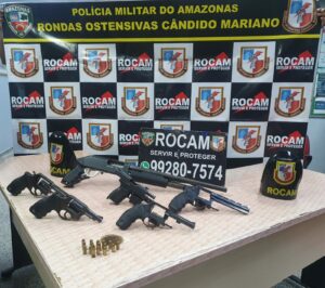 Imagem da notícia - PMAM prende homem com seis armas de fogo na zona centro-oeste de Manaus