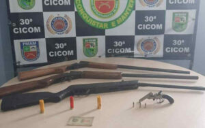 Imagem da notícia - Na zona leste, Polícia Militar apreende armas de fogo e munições