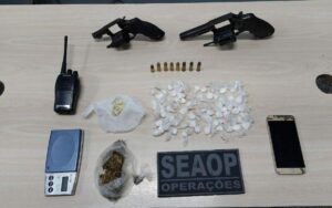 Imagem da notícia - Cidade Mais Segura: agentes da SSP-AM prendem homem com armas e drogas na zona norte da capital