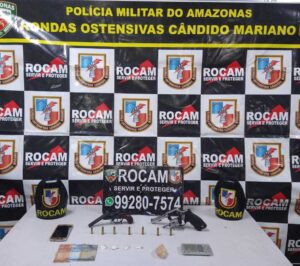 Imagem da notícia - Na zona centro-oeste, PMAM prende homem com armas de fogo e entorpecentes