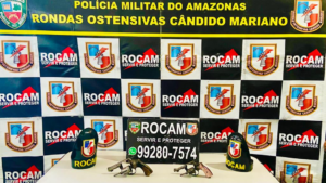 Imagem da notícia - PMAM prende homem por porte ilegal de arma de fogo e apreende adolescente