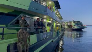 Imagem da notícia - Bases Fluviais Arpão 2 e Tiradentes partem para operações nos rios do Amazonas