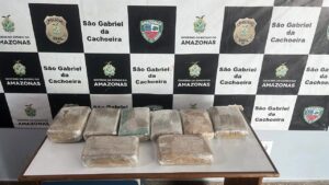 Imagem da notícia - PC-AM e Exército Brasileiro prendem mulher com 23 quilos de maconha no aeroporto de São Gabriel da Cachoeira