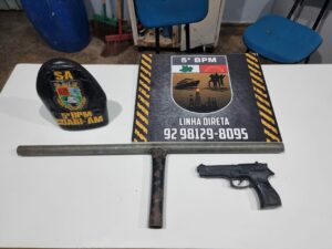 Imagem da notícia - Polícia Militar do Amazonas apreende três adolescentes com armas envolvidos em roubo, em Coari