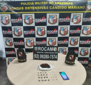 Imagem da notícia - Polícia Militar do Amazonas prende dupla por tráfico de drogas e porte ilegal de arma de fogo na zona sul