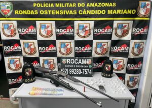 Imagem da notícia - Homem é preso por porte ilegal de arma de fogo e tráfico de drogas durante operação Fronteira Mais Segura