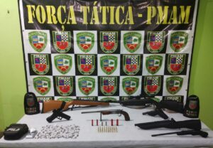 Imagem da notícia - Operação Fronteira Mais Segura apreende três armas de fogo e diversas munições no município de Rio Preto da Eva