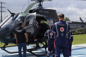 Imagem da notícia - Departamento de operações aéreas da SSP-AM realiza resgate aeromédico de gestante em comunidade rural