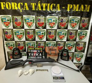 Imagem da notícia - Fronteira Mais Segura: PMAM apreende armas e drogas em Iranduba e Barcelos