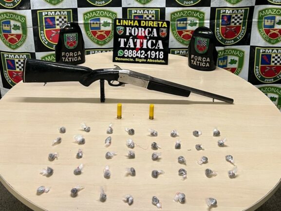 Polícia Militar do Amazonas apreende quatro armas de fogo em ações na capital e no interior