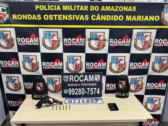 Polícia Militar do Amazonas prende homem por roubo em veículo utilizado em crimes