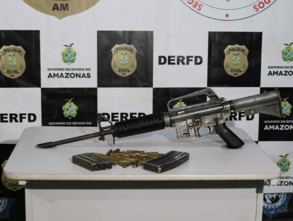 Em 2024, Forças de Segurança do Amazonas apreenderam mais de 1,5 mil armas de fogo 